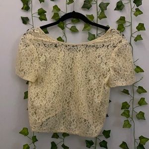 Cute see through flower top